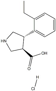 (+/-)-trans-4-(2-ethyl-phenyl)-pyrrolidine-3-carboxylic acid-HCl