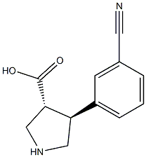 (+/-)-trans-4-(3-cyano-phenyl)-pyrrolidine-3-carboxylic acid