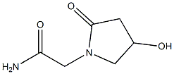 (RS)-2-(4-hydroxy-2-oxopyrrolidin-1-yl)acetaMide 结构式