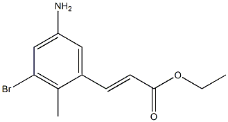 (E)-ethyl 3-(5-aMino-3-broMo-2-Methylphenyl)acrylate