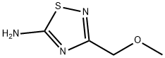 3-(メトキシメチル)-1,2,4-チアジアゾール-5-アミン 化学構造式