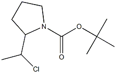 tert-Butyl 2-(1-chloroethyl)pyrrolidine-1-carboxylate Struktur
