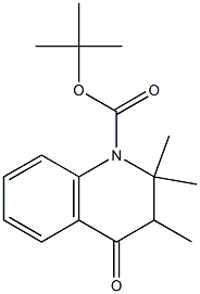 tert-Butyl 2,2,3-triMethyl-4-oxo-3,4-dihydroquinoline-1(2H)-carboxylate Struktur