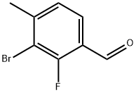 3-溴-2-氟-4-甲基苯甲醛,1373223-13-2,结构式