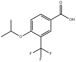 4-异丙氧基-3-(三氟甲基)苯甲酸 结构式