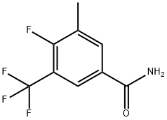 4-Fluoro-3-Methyl-5-(trifluoroMethyl)benzaMide, 97% Struktur