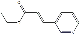 TRANS-3-(3-吡啶基)丙烯酸乙酯,96%, , 结构式