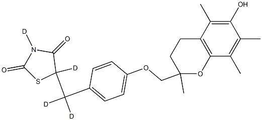 曲格列酮-D4 结构式