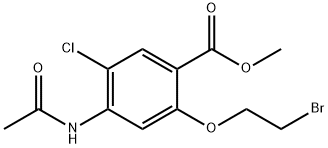 Methyl 4-acetaMido-2-(2-broMoethoxy)-5-chlorobenzoate Structure