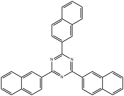 2,4,6-三(萘-2-基)-1,3,5-三嗪 结构式