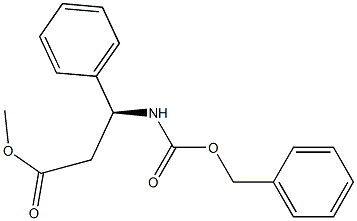 (S)-Methyl 3-(benzyloxycarbonylaMino)-3-phenylpropanoate Structure