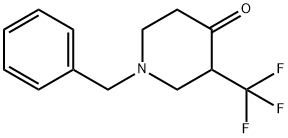 1-benzyl-3-(trifluoroMethyl)piperidin-4-one Struktur