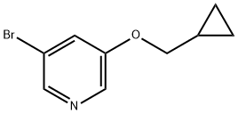 3-BroMo-5-cyclopropylMethoxypyridine Struktur