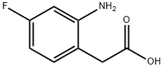 2-氨基-4-氟苯乙酸, 80733-63-7, 结构式