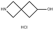 2-氮杂螺[3.3]庚烷-6-醇盐酸盐,1630907-10-6,结构式
