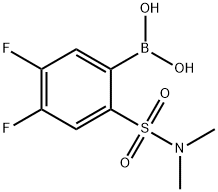(2-(N,N-diMethylsulfaMoyl)-4,5-difluorophenyl)boronic acid Structure