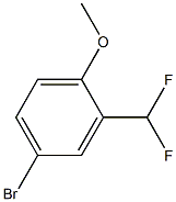 4-溴-2-(二氟甲基)-1-甲氧基苯,,结构式