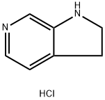2,3-ジヒドロ-1H-ピロロ[2,3-C]ピリジン塩酸塩 化学構造式