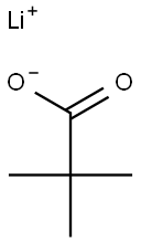 特戊酸锂, , 结构式