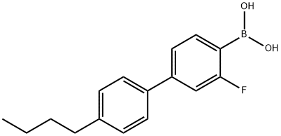 3-氟-4'-丁基联苯硼酸,1400809-84-8,结构式