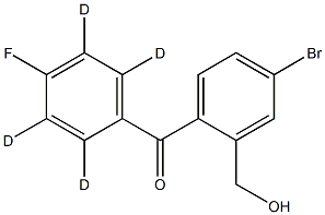 (4-BroMo-2-(hydroxyMethyl)phenyl)(4-fluorophenyl-d4)Methanone Structure