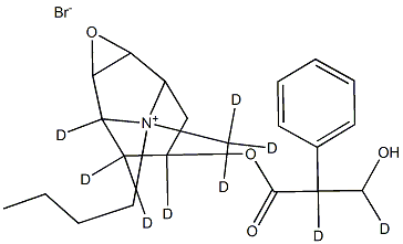 N-丁基溴化铵-D9, 305363-07-9, 结构式