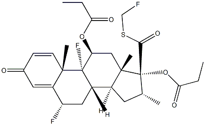 氟替卡松丙酸酯分离度用混合物, , 结构式