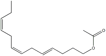 (4E,7Z,10Z)-trideca-4,7,10-trienyl acetate Struktur