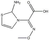 2-(2-氨基噻唑-4-基)-2-(甲氧亚氨基)乙酸(及其活性酯), , 结构式