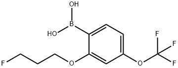 (2-(3-fluoropropoxy)-4-(trifluoroMethoxy)phenyl)boronic acid Structure