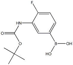 (3-((tert-butoxycarbonyl)aMino)-4-fluorophenyl)boronic acid Structure