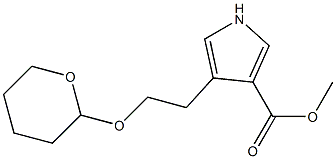 4-(2-((Tetrahydro-2H-pyran-2-yl)oxy)ethyl)-1H-pyrrole-3-carboxylic Acid Methyl Ester Structure