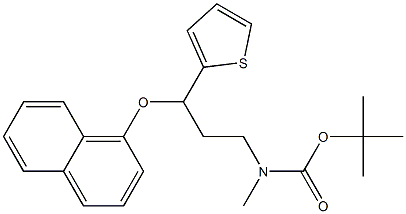 Methyl-[3-(1-naphthalenyloxy)-3-(2-thienyl)propyl]carbaMic Acid 1,1-DiMethylethyl Ester Struktur