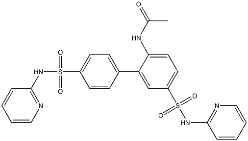 N-(4',5-Bis(N-(pyridin-2-yl)sulfaMoyl)-[1,1'-biphenyl]-2-yl)acetaMide Structure