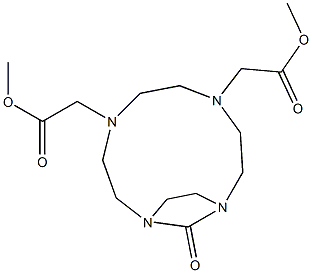 13-Oxo-1,4,7,10-tetraazabicyclo[8.2.1]tridecane-4,7-diacetic Acid DiMethyl Ester Structure