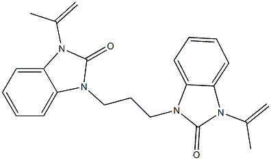 3,3'-(Propane-1,3-diyl)bis(1-(prop-1-en-2-yl)-1H-benzo[d]iMidazol-2(3H)-one) Structure