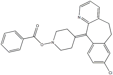 4-(8-Chloro-5H-benzo[5,6]cyclohepta[1,2-b]pyridin-11(6H)-ylidene)piperidin-1-yl Benzoate Structure