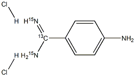 4-AMinobenzaMidine-13C,15N2 Dihydrochloride Structure