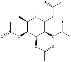 6-Deoxy-D-talopyranose 1,2,3,4-Tetraacetate Struktur