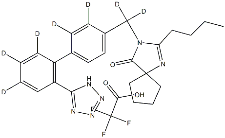 Irbesartan-d7 2,2,2-Trifluoroacetate Salt Structure