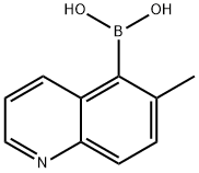 (6-Methyl-5-quinolinyl)boronic acid Struktur