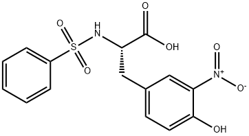 (S)-3-(4-Hydroxy-3-Nitrophenyl)-2-(PhenylsulfonaMido)Propanoic Acid Structure