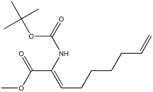 (Z)-Methyl 2-(Tert-ButoxycarbonylaMino)Nona-2,8-Dienoate Structure