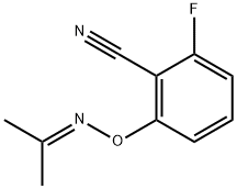 2-氟-6-((丙-2-亚基氨基)氧基)苯甲腈,951624-27-4,结构式