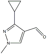 3-Cyclopropyl-1-Methyl-1H-pyrazole-4-carboxaldehyde Structure