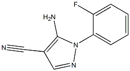 5-AMino-1-(2-fluorophenyl)pyrazole-4-carbonitrile Structure