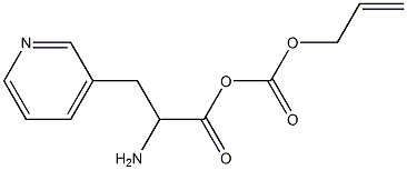 Allyloxycarbonyl-3-(3'-pyridyl)-DL-alanine Structure