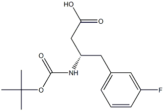 Boc-3-fluoro-D-b-hoMophenylalanine Structure