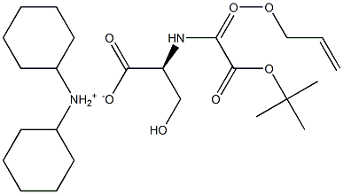 Boc-O-allyloxycarbonyl-L-serine dicyclohexylaMMoniuM salt Structure