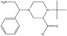 tert-Butyl-4-(2-aMino-1-phenylethyl)piperazine carboxylate Struktur